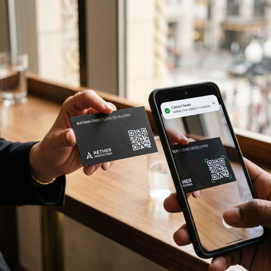 Professional Scanning QR Business Card